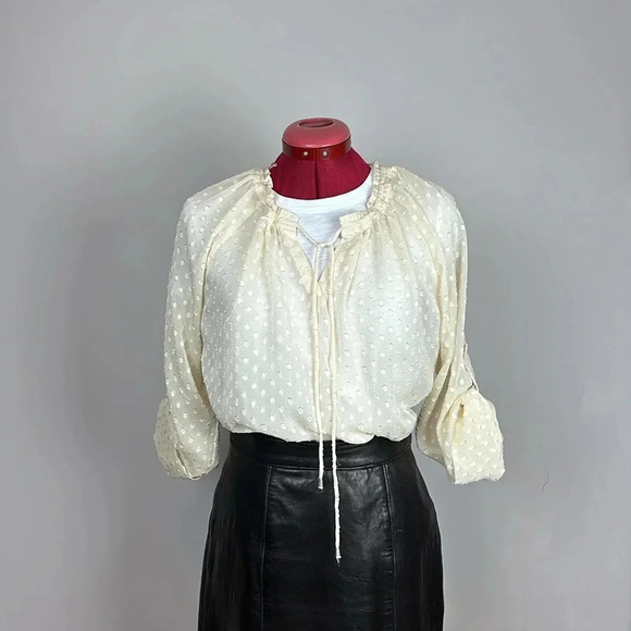 Liz  Claiborne, long sleeve chiffon blouse - Picture 2 of 10